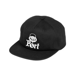 Passport Skate Pass 'Port' 5 Panel Hat Black - 50-50 Skate Shop