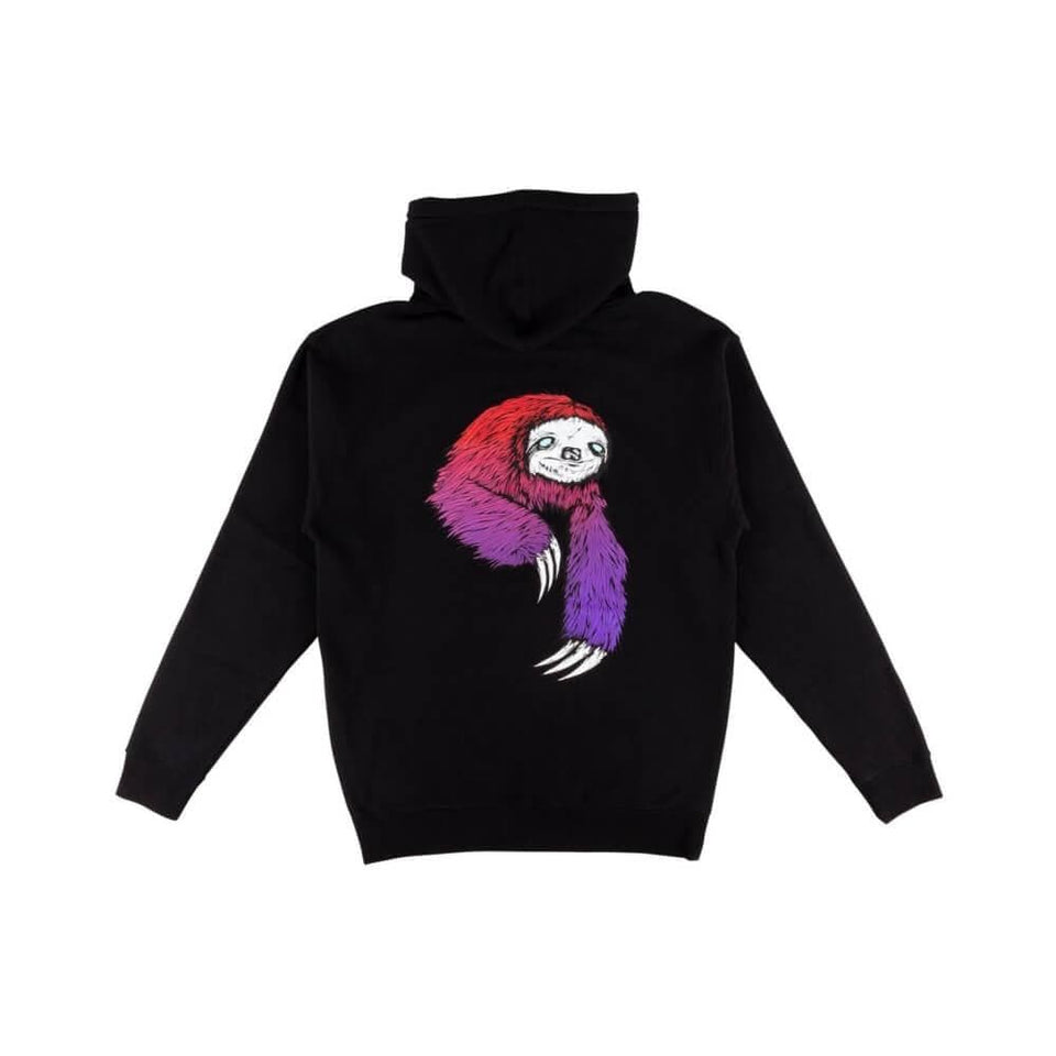 Welcome Skate Sloth Hoodie Black Red Purple - 50-50 Skate Shop
