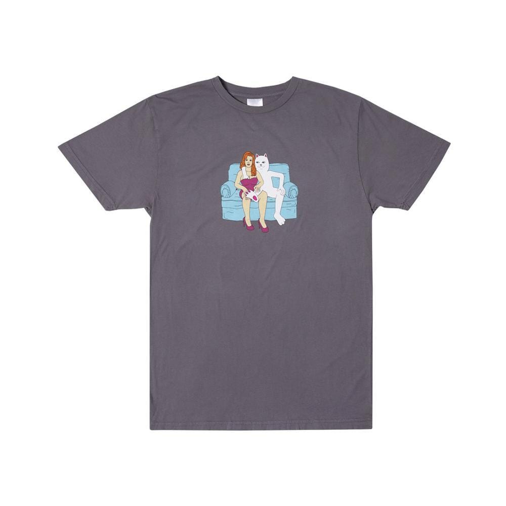 Ripndip Inside Activities Tee Grey Reactive Ink - 50-50 Skate Shop