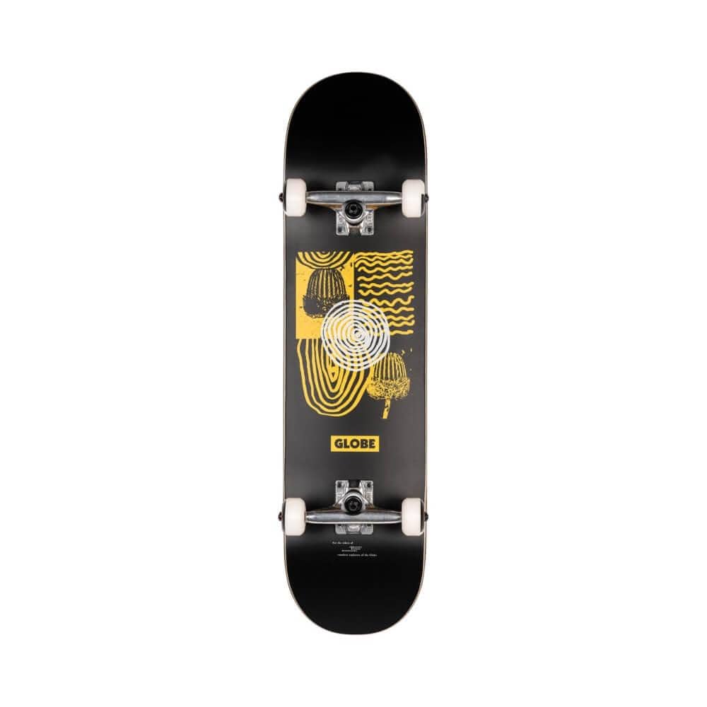 Globe Skateboard Complete G1 Fairweather 8.0" x 31.63" Black Yellow 14" WB - 50-50 Skate Shop