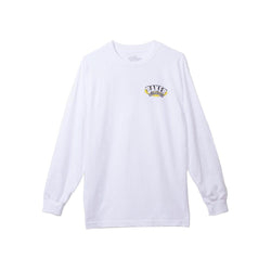 Baker Tee Oval Arch White Long Sleeve - 50-50 Skate Shop