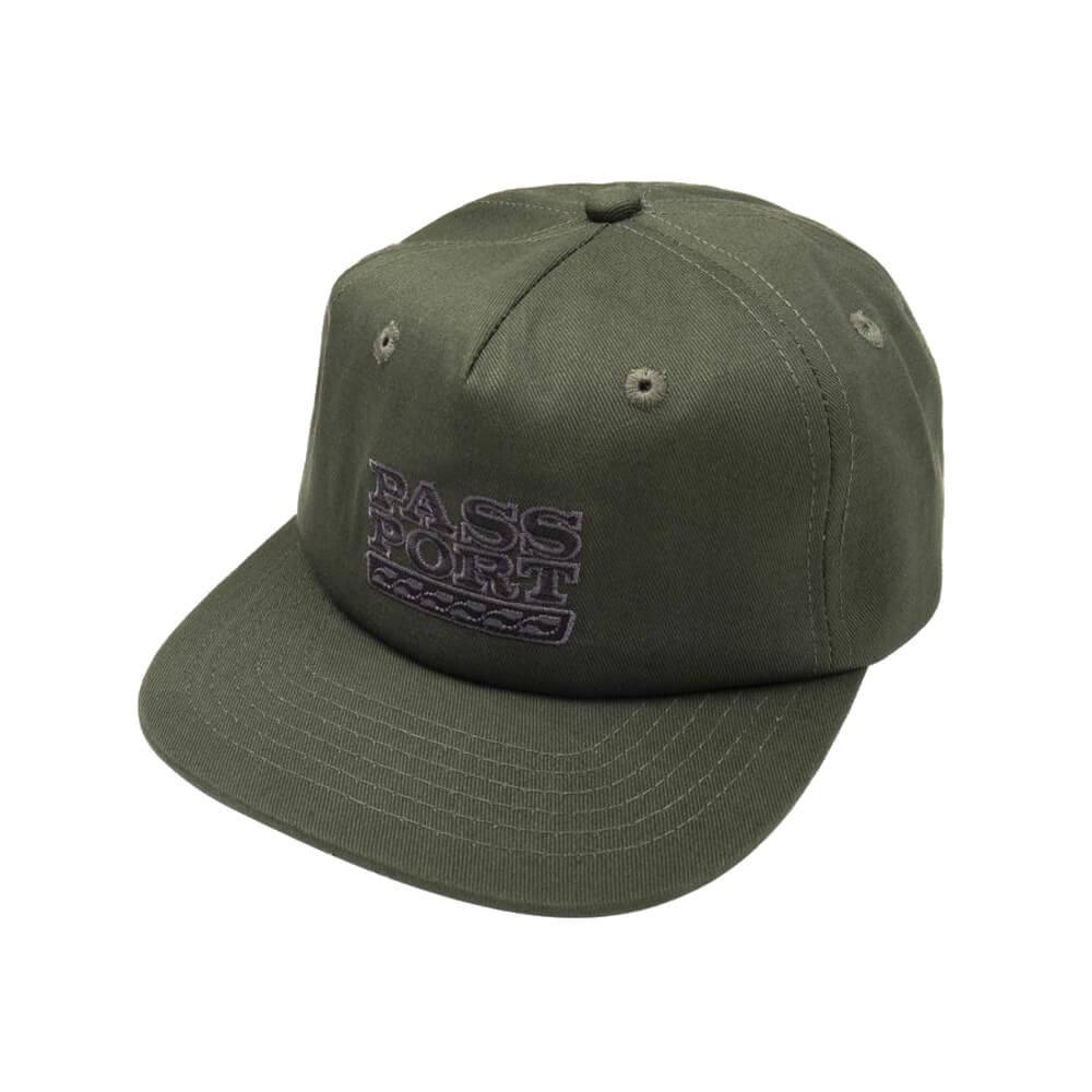 Passport Skate Auto 5 Panel Hat Olive - 50-50 Skate Shop
