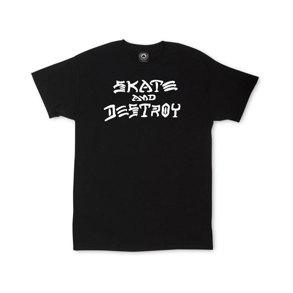 Thrasher Skate & Destroy Tee Black - 50-50 Skate Shop
