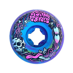 Santa Cruz Skateboard Wheels Brains Speedballs 54mm 99A Blue Purple Swirl - Set of 4 - 50-50 Skate Shop