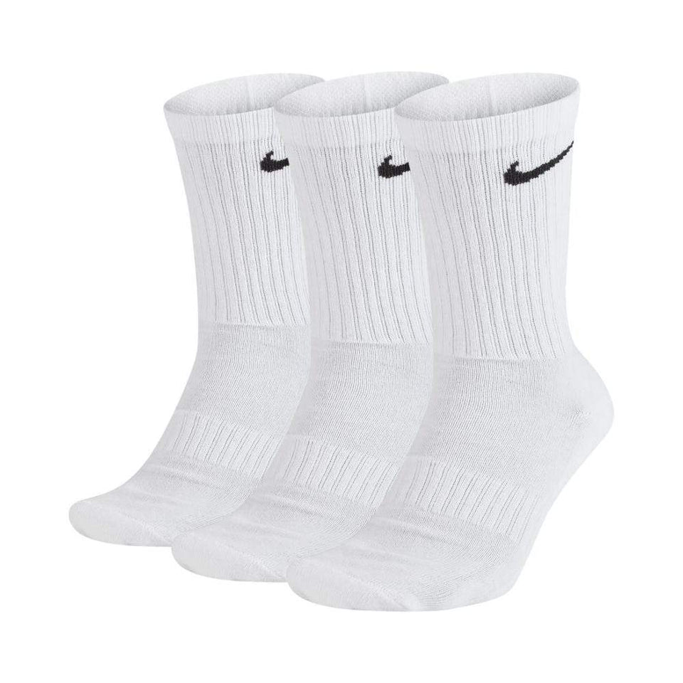 Nike SB Skate Everyday Cushion Crew Training Socks White 3 Pack - 50-50 Skate Shop