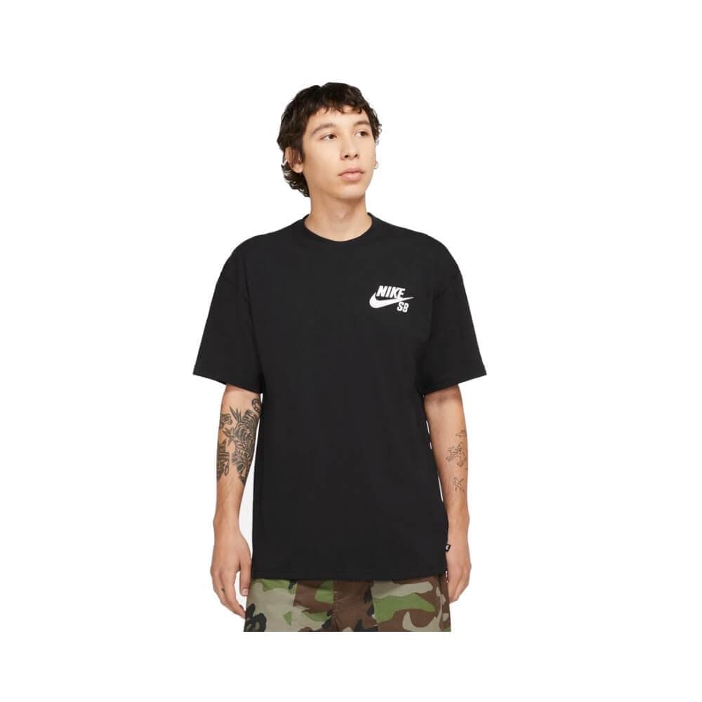 Nike SB Skate Logo Tee Black White - 50-50 Skate Shop
