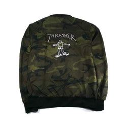 Thrasher Gonz Reversible Coach Jacket Black Camo - 50-50 Skate Shop
