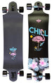 Dusters Skateboard Complete Chill Longboard 38" x 9" Black 29.75" WB - 50-50 Skate Shop