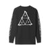 Huf Boner Triple Triangle  Long Sleeve Tee Black - 50-50 Skate Shop