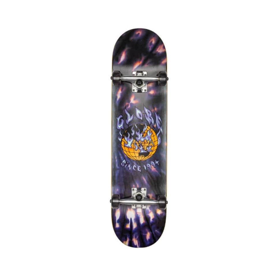 Globe Skateboard Complete G1 Ablaze 8.0" x 31.63" Black Dye 14" WB - 50-50 Skate Shop