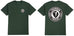 Thunder Trucks Skate Tee Charged Granade Green White - 50-50 Skate Shop