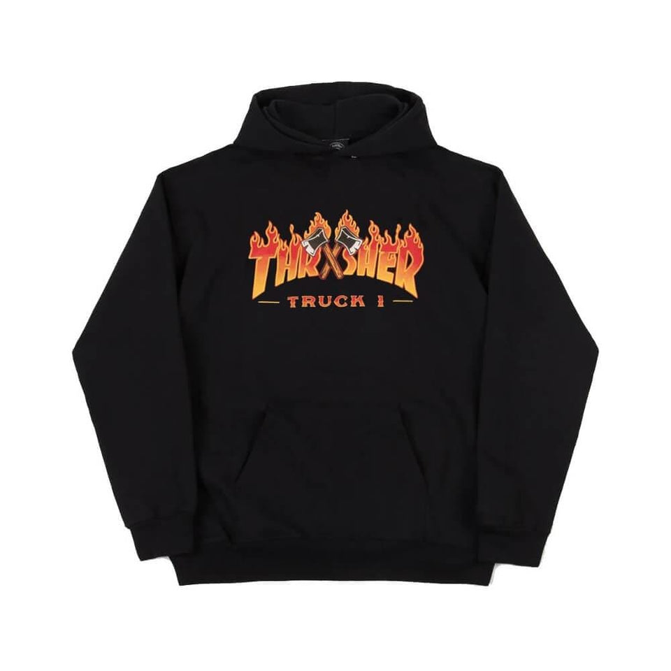 Thrasher Skate Truck 1 Hoodie Black - 50-50 Skate Shop