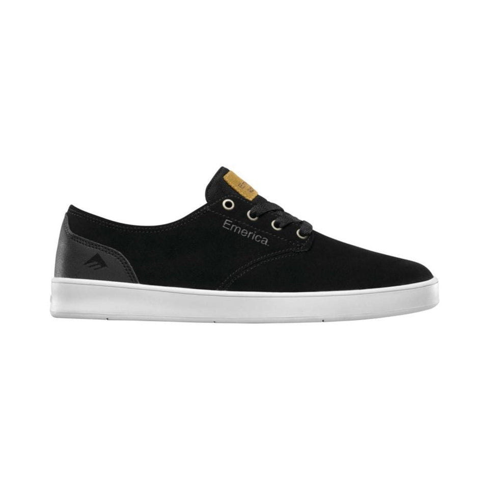 Emerica Mens The Romero Laced Black Black White - 50-50 Skate Shop