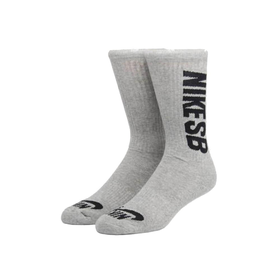 Nike SB Skate Crew Socks Dark Grey Heather 3 Pack - 50-50 Skate Shop