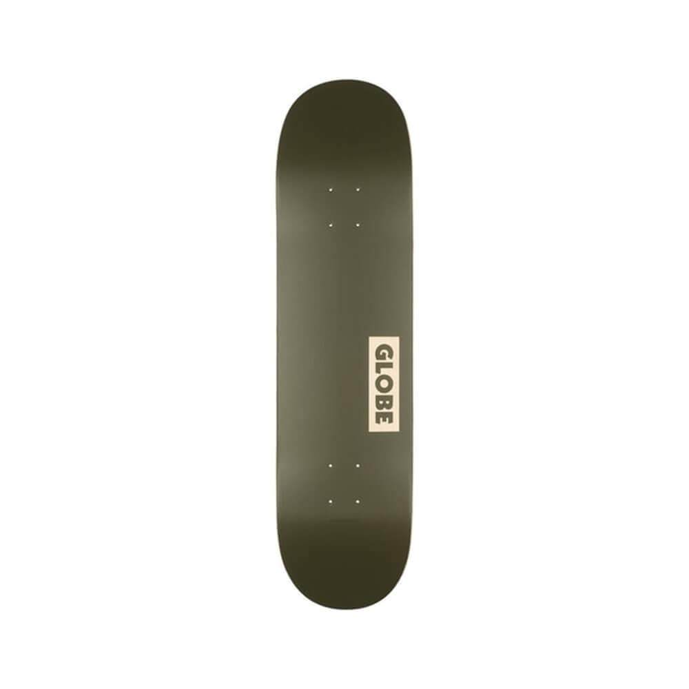 Globe Skateboard Deck Goodstock 8.25" x 32.1" Fatigue Green 14" WB - 50-50 Skate Shop