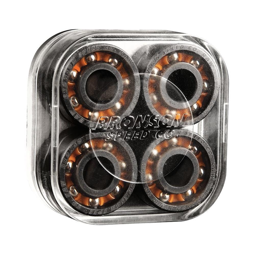 Bronson Raw Skateboard Bearings 8 Pack - 50-50 Skate Shop