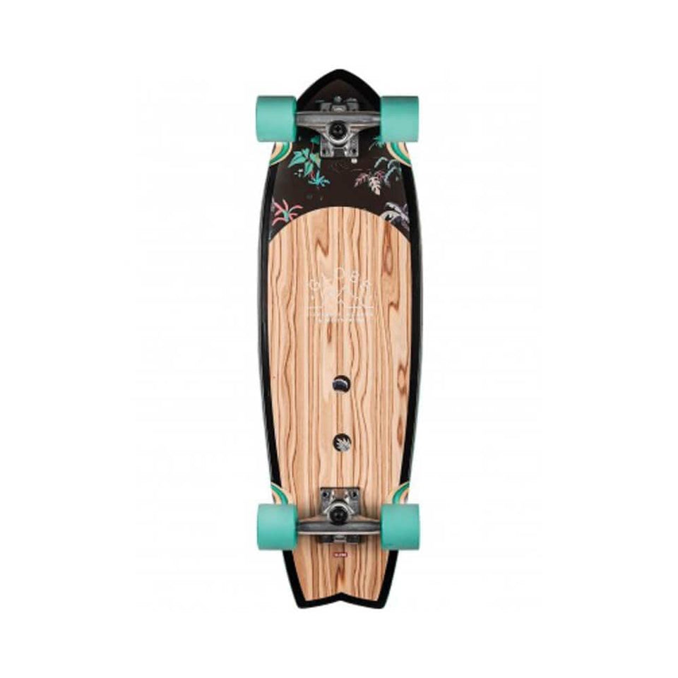Globe Skateboard Cruiser Complete Sun City 30" Olivewood Neon Jungle - 50-50 Skate Shop