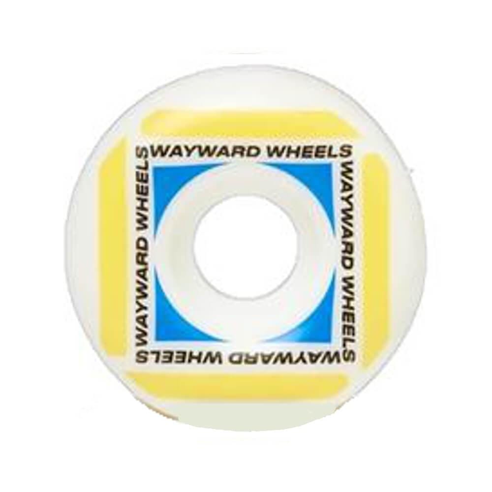 Wayward Skateboard Wheels Waypoint Formula 52mm Yellow Blue - Set of 4 - 50-50 Skate Shop
