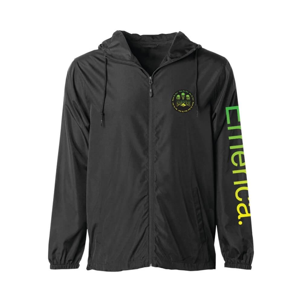 Emerica Skate Nightcrawler Windbreaker Jacket Black - 50-50 Skate Shop