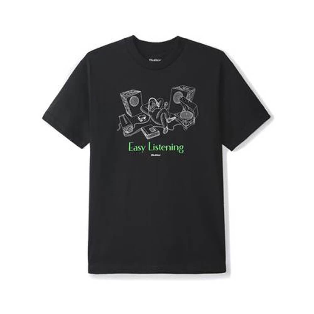 Butter Goods Easy Listening Tee Black - 50-50 Skate Shop