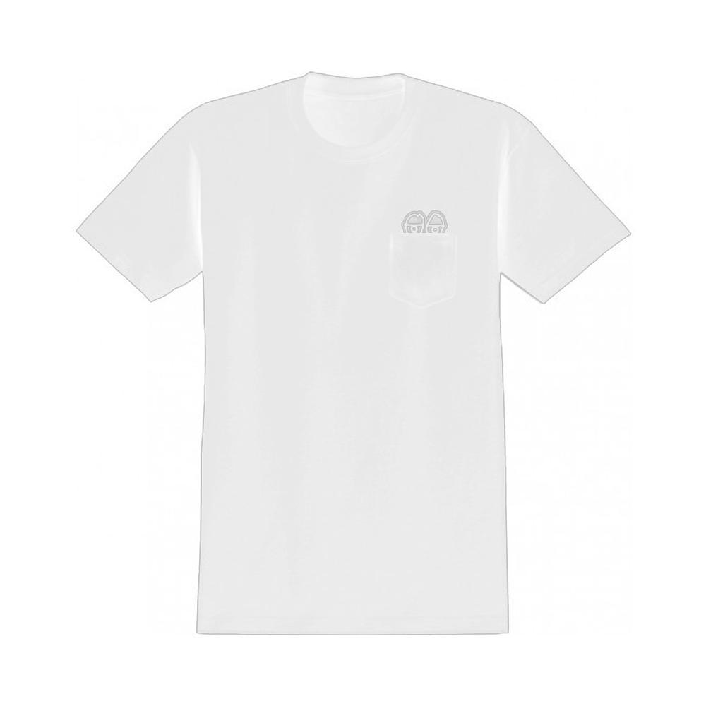 Krooked Skateboards Mens Tee Pocket Strait Eyes Black - 50-50 Skate Shop
