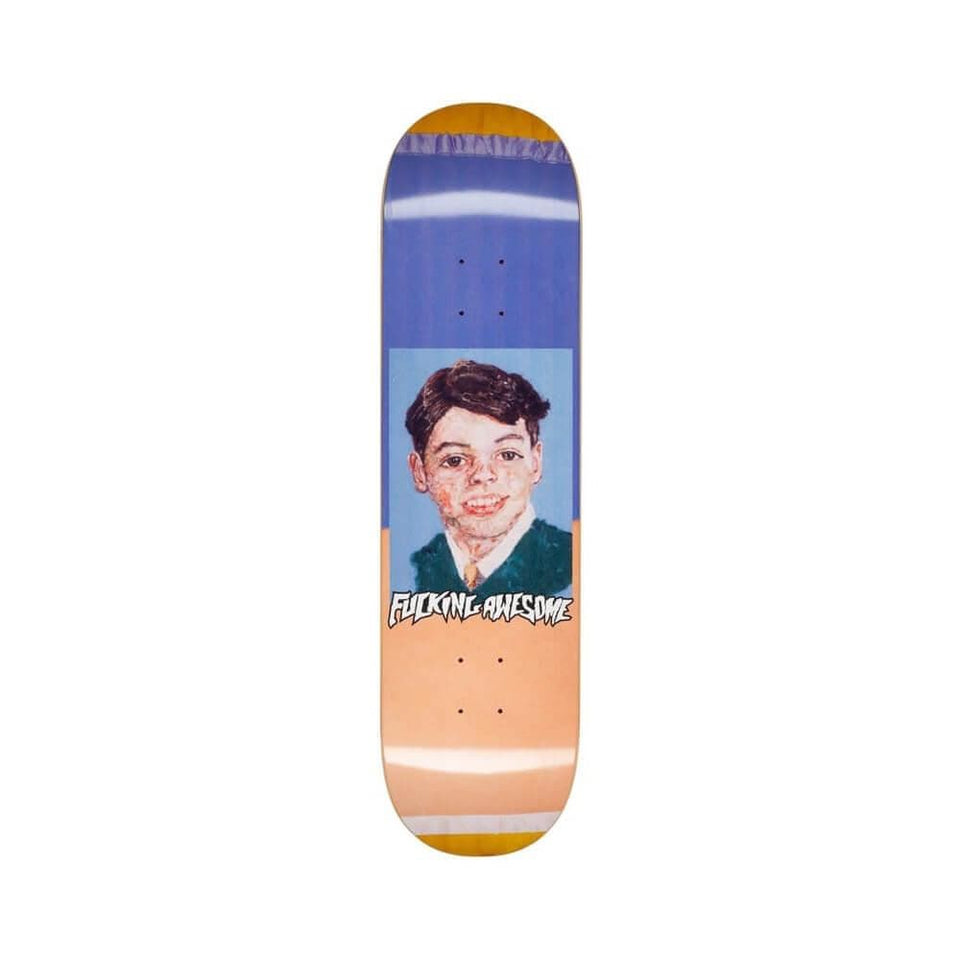 Fucking Awesome Skateboard Deck Gino Felt CP 8.25" x 31.79" Blue Orange 14.12" WB - 50-50 Skate Shop