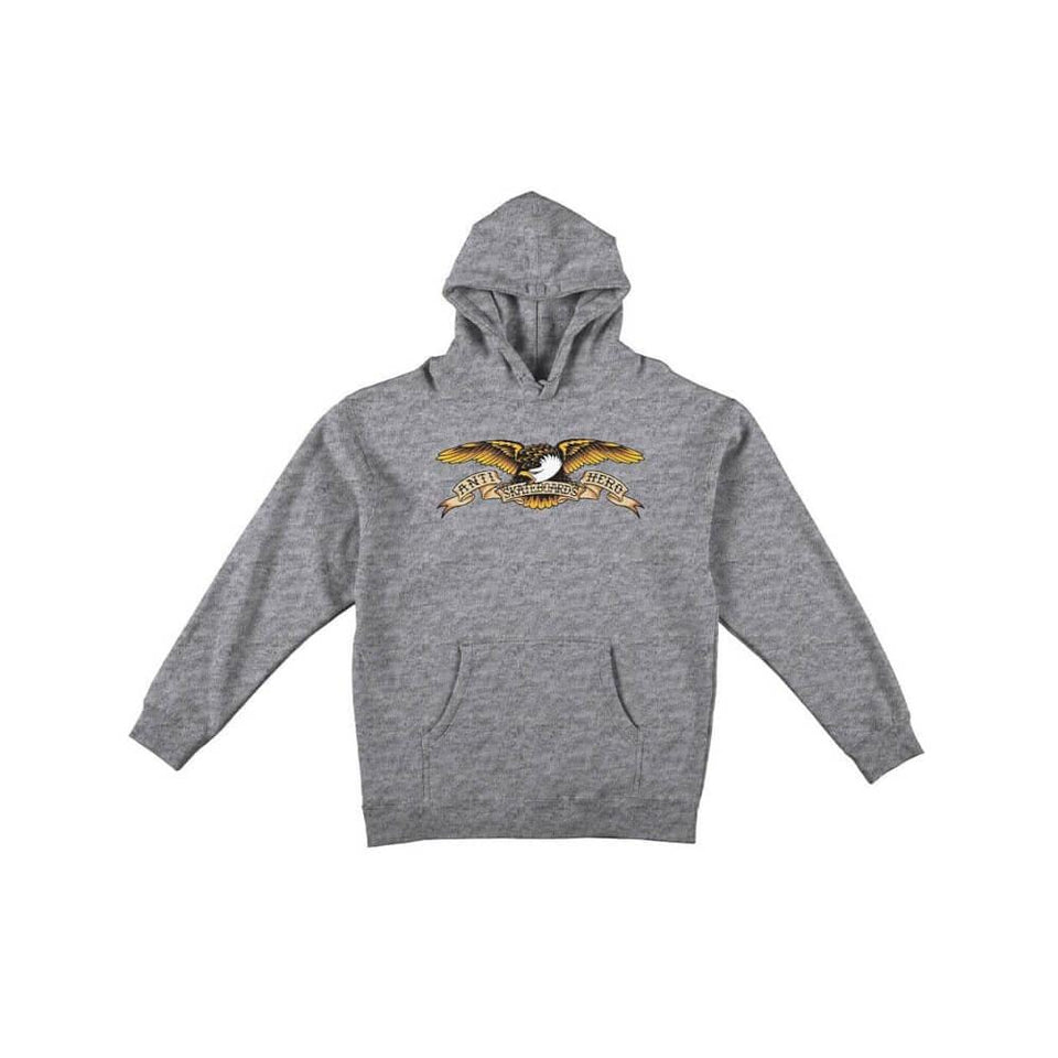 Anti Hero Skate Sweater Hoodie Eagle Grey Heather - 50-50 Skate Shop