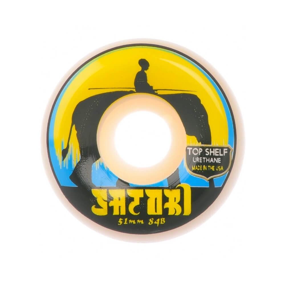 Satori Skateboard Wheels Elephant Series Top Shelf Urethane 84B (Conical) 51mm - Set of 4 - 50-50 Skate Shop
