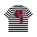 Welcome Sloth Striped Knit Tee Black Bone Red - 50-50 Skate Shop