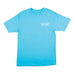 Welcome Talisman Mono Tee - Blue/White Puff Print - 50-50 Skate Shop