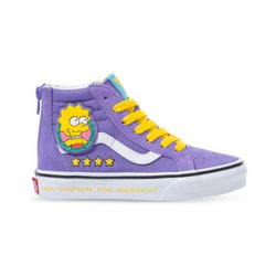 Vans x The Simpsons Kids Sk8 Hi Zip Lisa 4 Prez - 50-50 Skate Shop