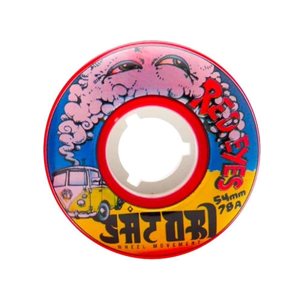 Satori Skateboard Wheels Red Eye 54mm 78a - Set of 4 - 50-50 Skate Shop