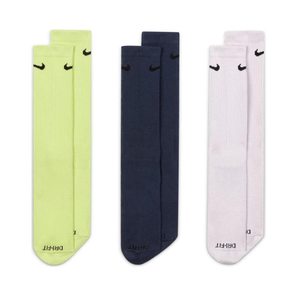 Nike SB Everyday Plus Lightweight Lime Green Navy Pink 3 Pack - 50-50 Skate Shop