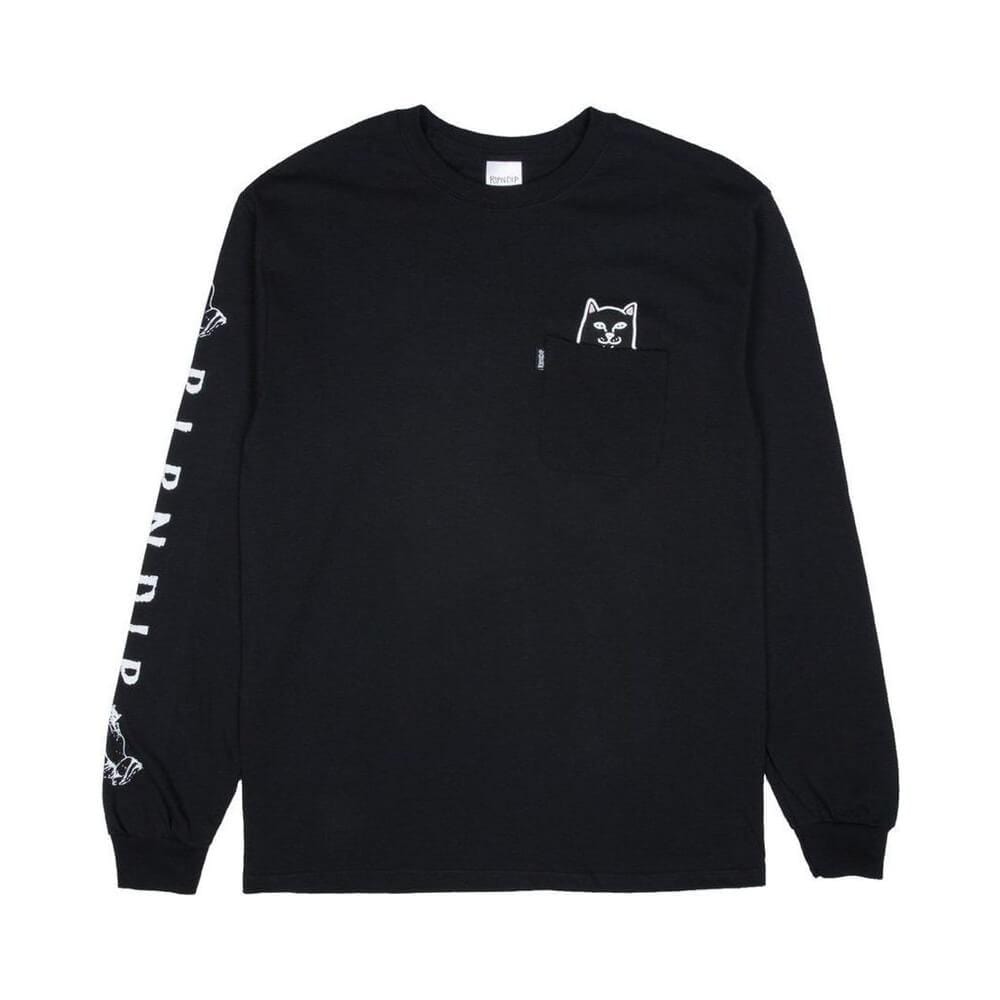 Ripndip Lord Jermal Long Sleeve Tee Black - 50-50 Skate Shop