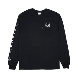 Ripndip Lord Jermal Long Sleeve Tee Black - 50-50 Skate Shop