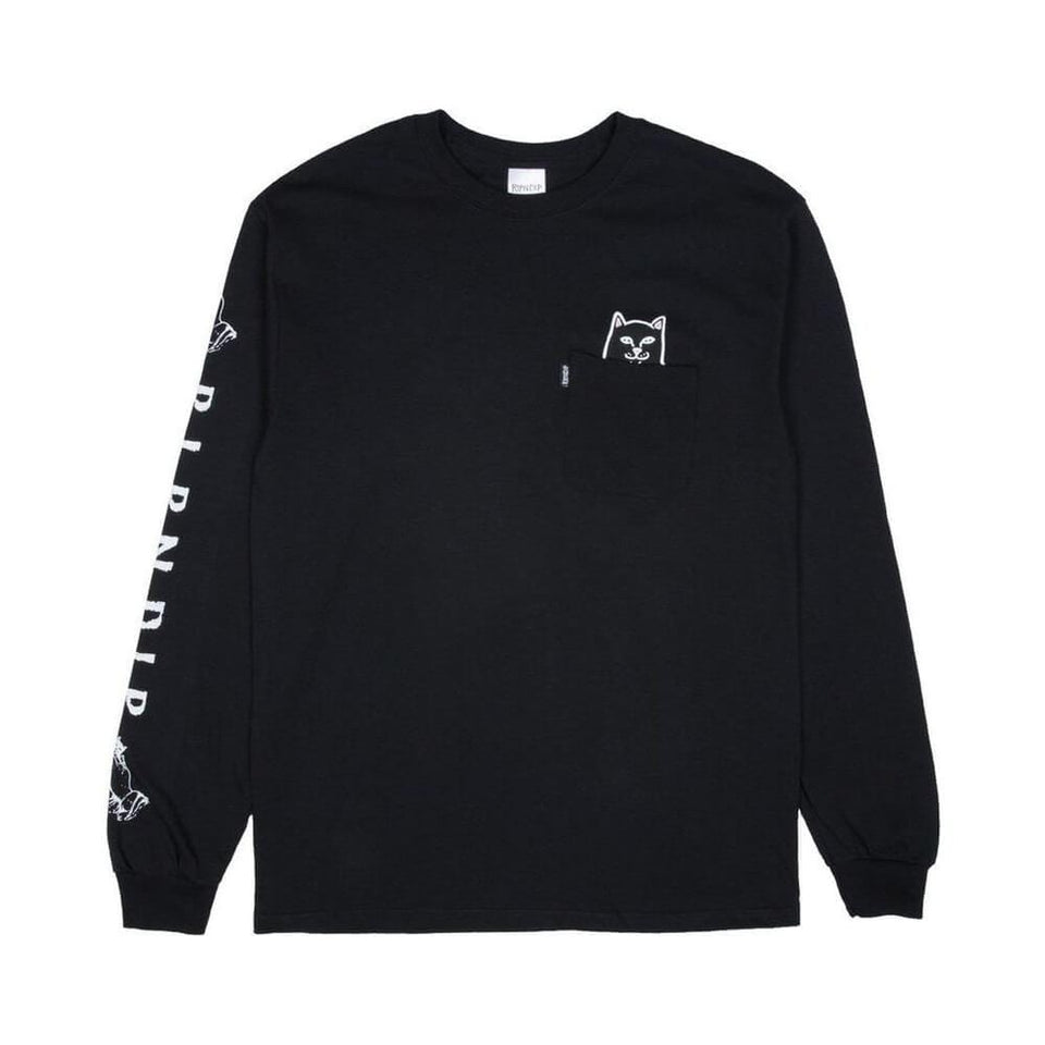 Ripndip Lord Jermal Long Sleeve Tee Black - 50-50 Skate Shop