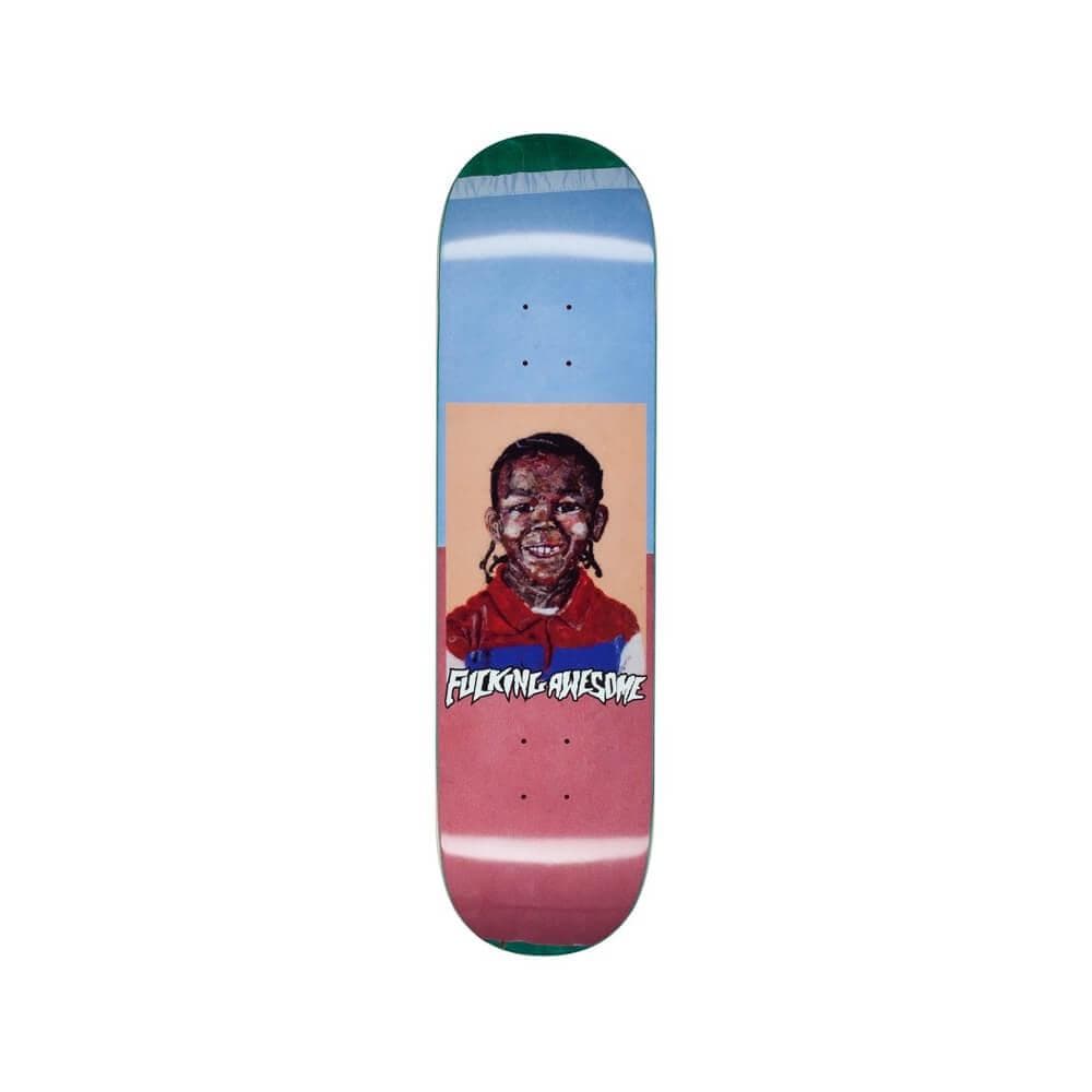 Fucking Awesome Skateboard Deck Nak Felt CP 8.25" x 31.79" Blue Red 14.12" WB - 50-50 Skate Shop