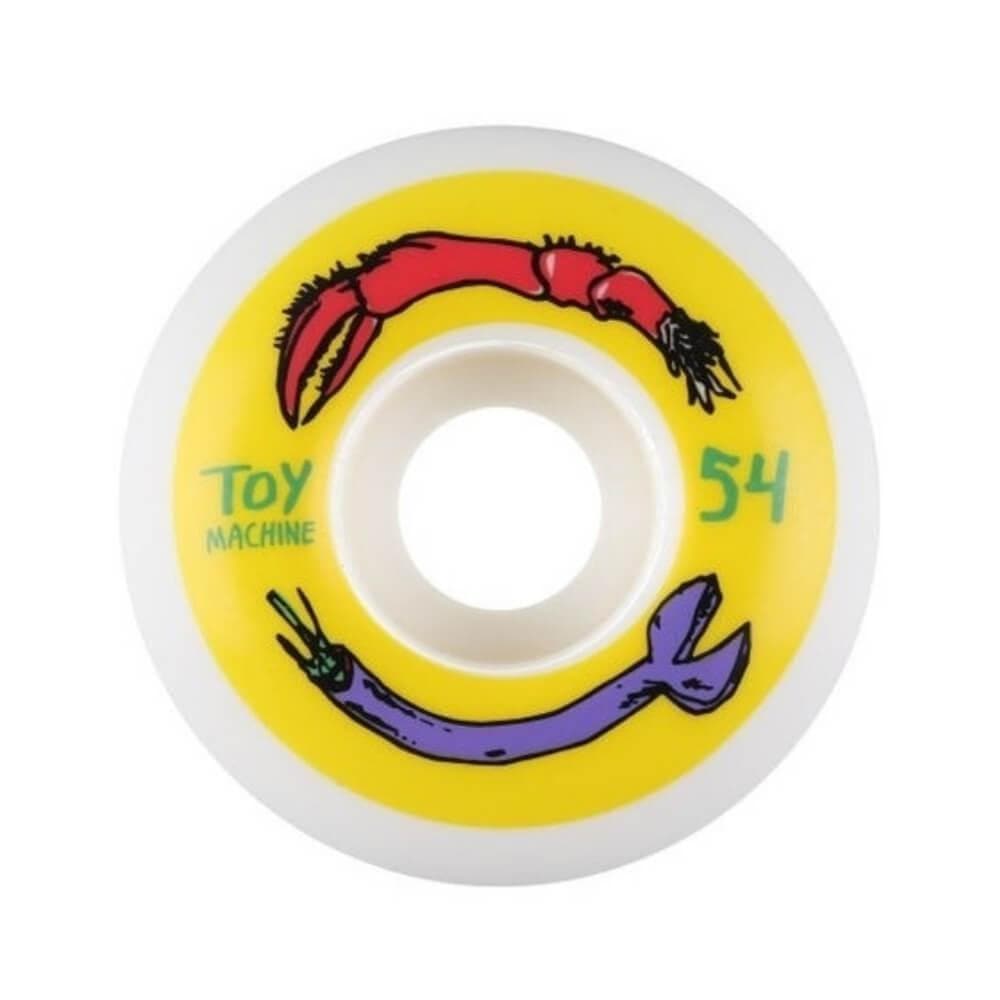 Toy Machine Skateboard Wheels Fos Arms 54mm 99a Yellow - Set of 4 - 50-50 Skate Shop