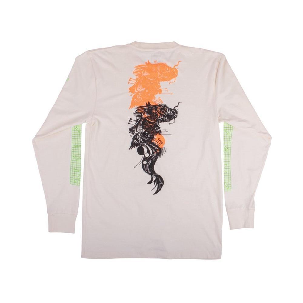 Welcome Koi Boi Long Sleeve Tee Bone - 50-50 Skate Shop
