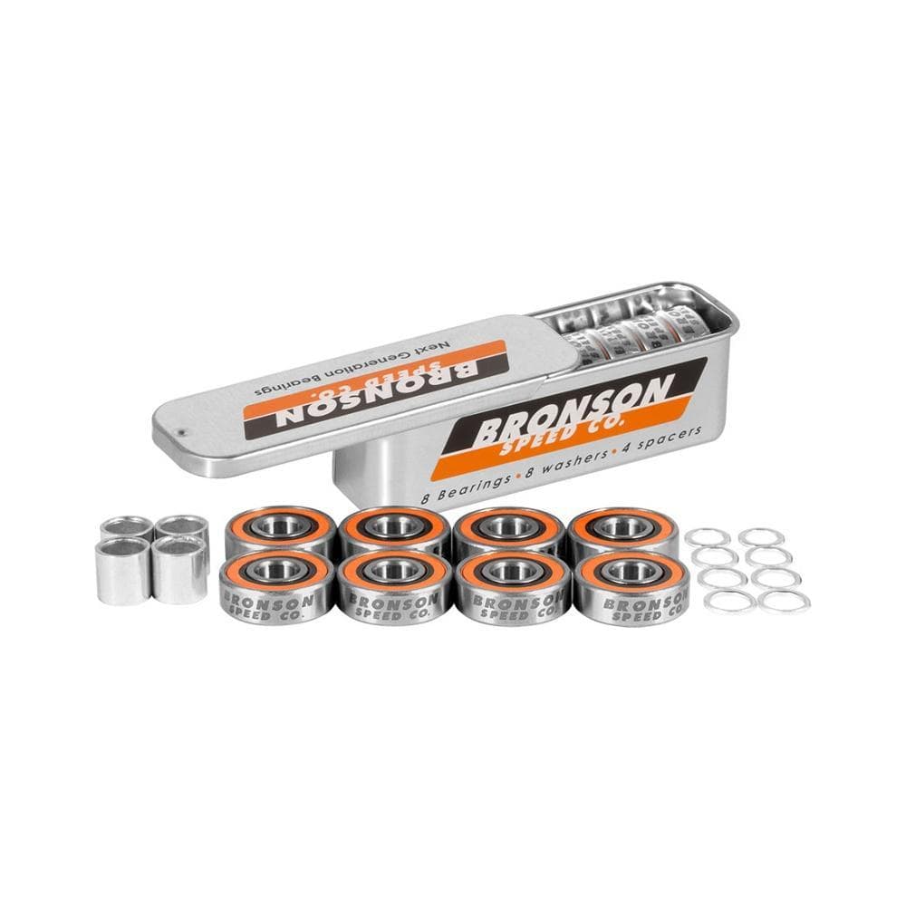 Bronson G3 Skateboard Bearings 8 Pack - 50-50 Skate Shop