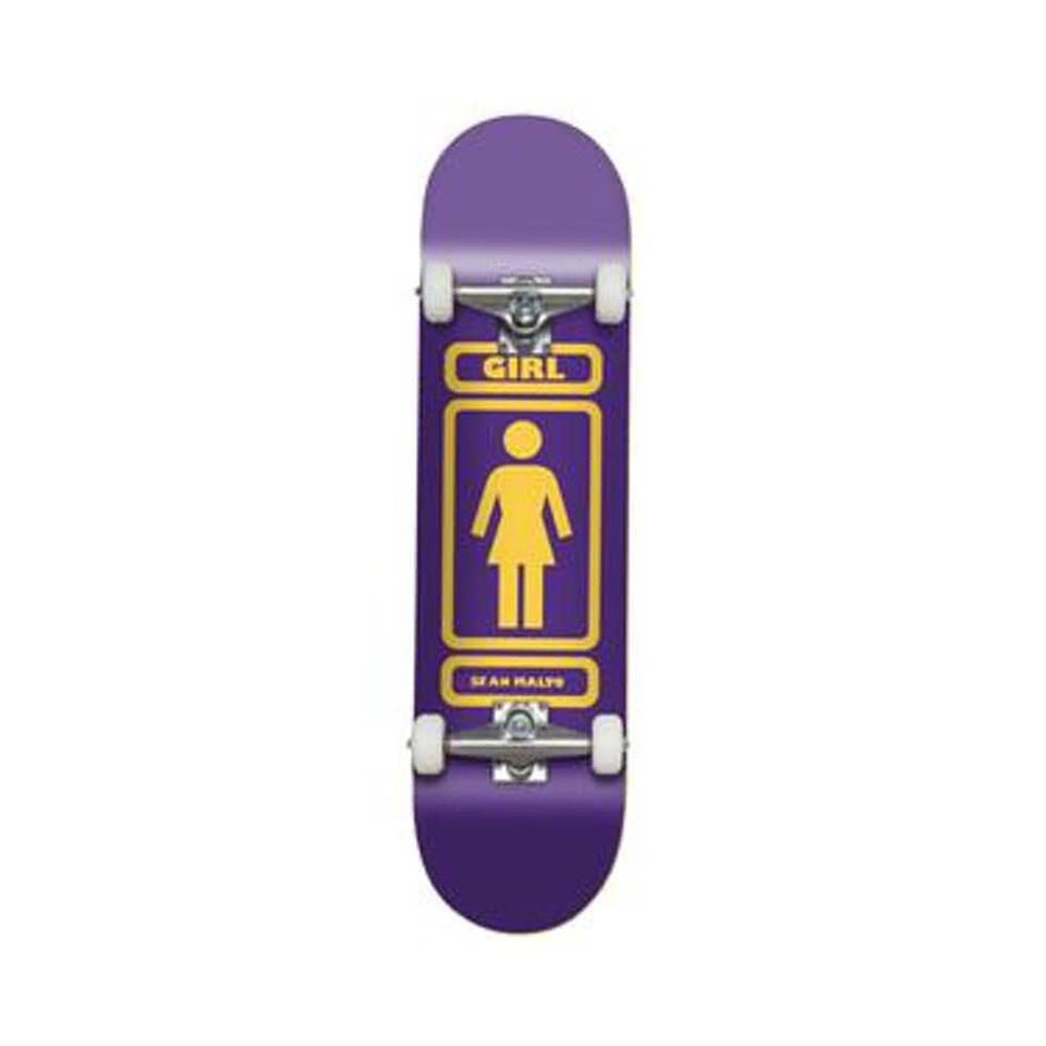 Girl Skateboard Complete WR40 7.875" x 31.25" Sean Malto Purple Yellow 14.5" WB - 50-50 Skate Shop