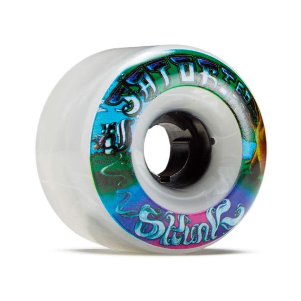 Satori Skateboard Wheels Classic Goo Balls 78a Smokey Urethane 60mm Skunk - Set of 4 - 50-50 Skate Shop