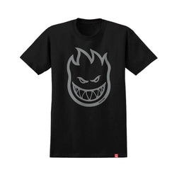 Spitfire Skate Youth Tee Big Head Black Metallic Silver - 50-50 Skate Shop