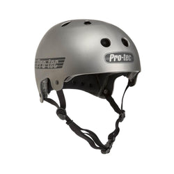 Pro Tec Old School Certified Bike Skate Helmet Metallic Gunmetal - 50-50 Skate Shop