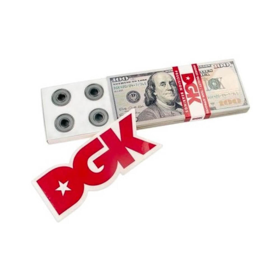 DGK Skateboard Bearings Benjamins - Set of 8 - 50-50 Skate Shop