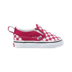 Vans Toddler Slip On V (checkerboard) Cerise True White - 50-50 Skate Shop