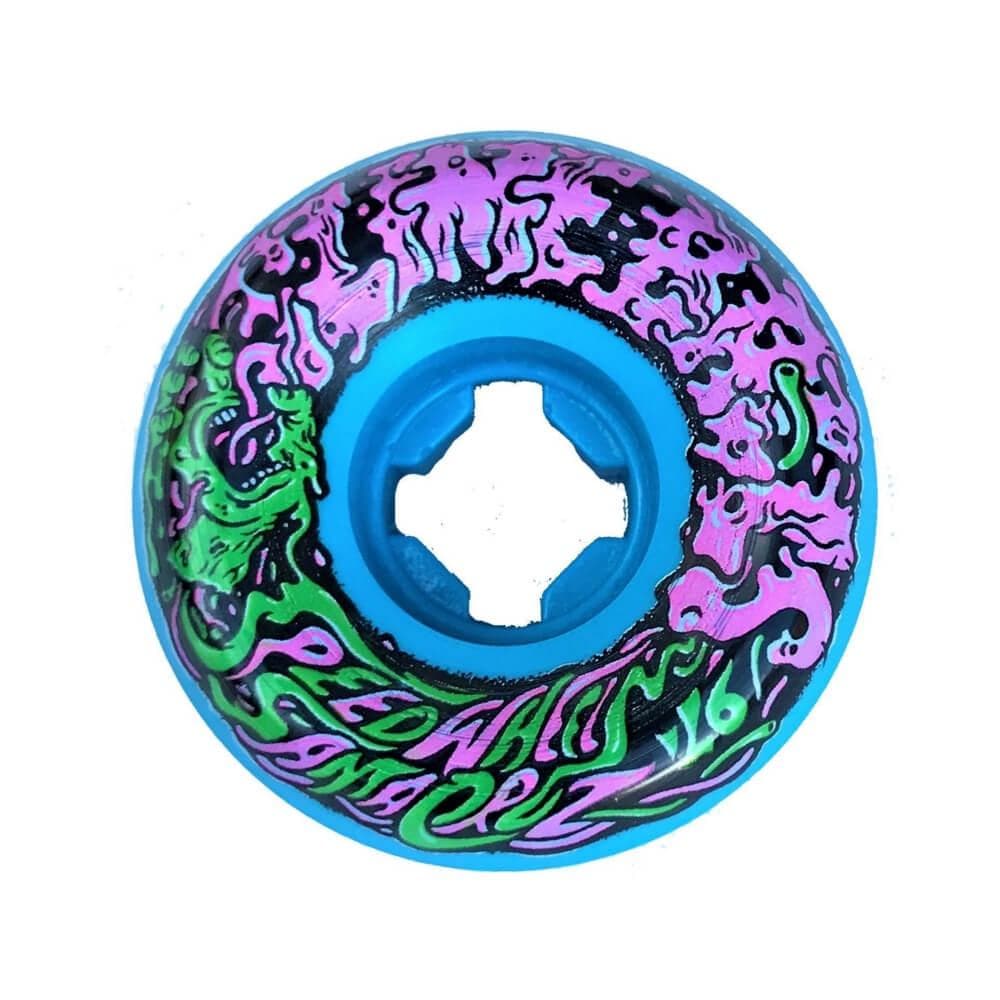 Santa Cruz Skateboard Wheels Vomit Mini II 53mm 97A Blue Pink Green - Set of 4 - 50-50 Skate Shop