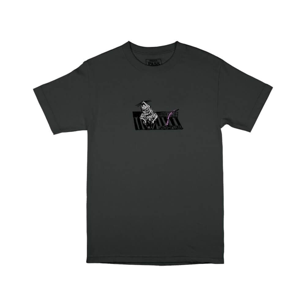 Passport Ratto Tee Charcoal - 50-50 Skate Shop