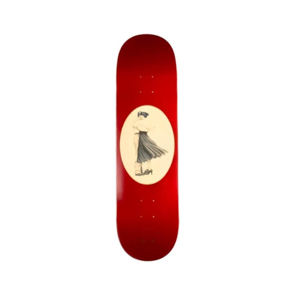 Passport Skateboard Deck Dancer Series 8.25" x 31.7" Red 14.25" WB - 50-50 Skate Shop