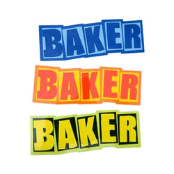 Baker Skate Stickers Baker Logo Single Assorted Stickers Each - 50-50 Skate Shop